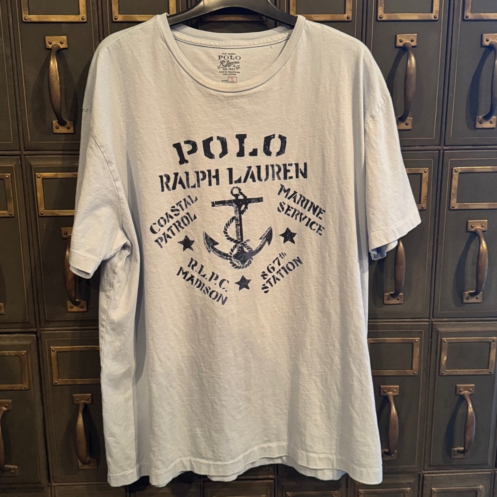 Polo by Ralph Lauren Blue T-Shirt - Picture 1 of 4
